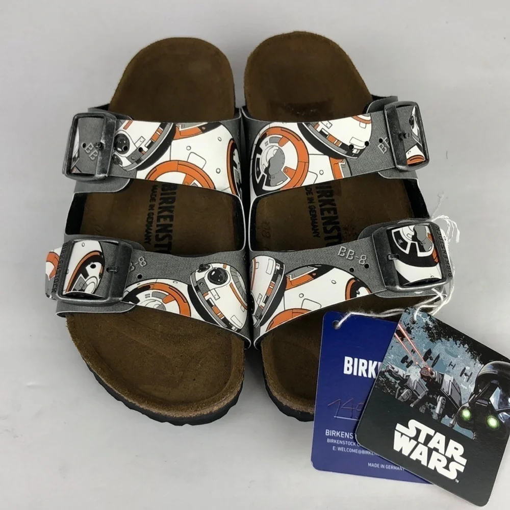 NEW Limited Edition Birkenstock Arizona Star Wars BB8 Kids Sandals